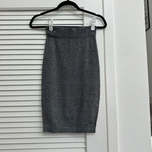 Forever 21 Charcoal Midi Skirt